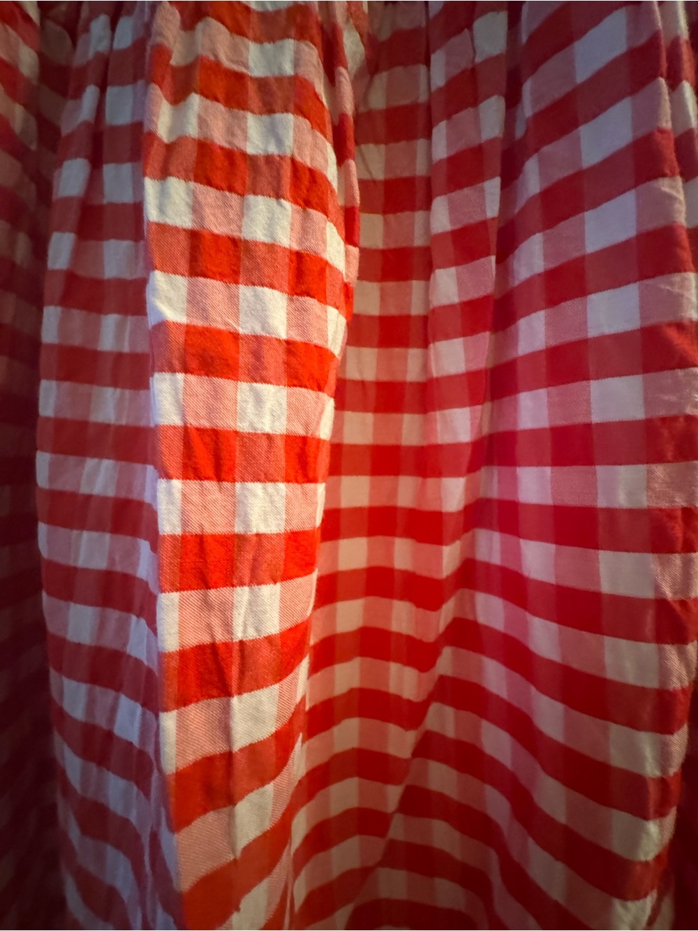 Universal Thread Red and White Gingham Maxi Skirt - Picture 3 of 4
